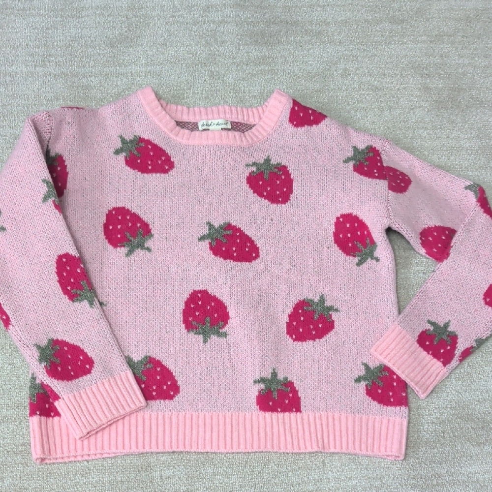 Derek Heart Pink Strawberry Sweater